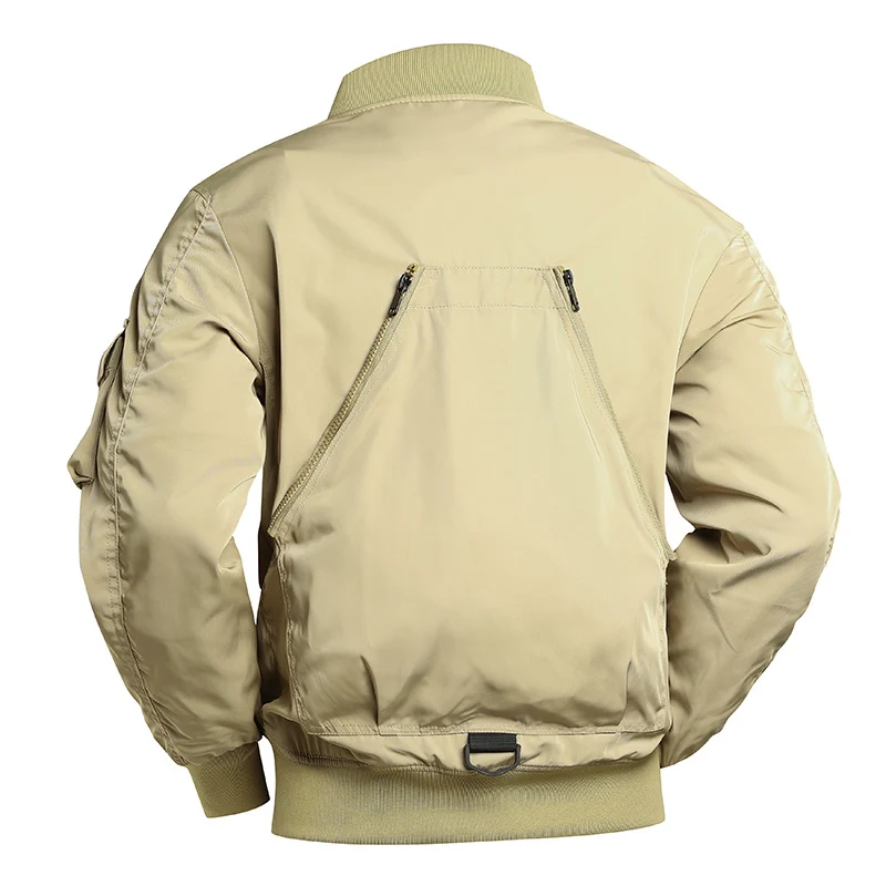 Herren Utility-Bomberjacke mit mehreren Taschen und robuster Nylonkonstruktion Nord Taschen