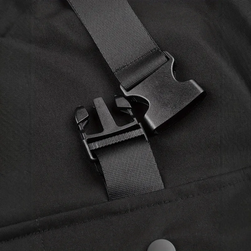 Herren Utility-Bomberjacke mit Brustklappentaschen, Schultergurten und Rippbündchen Nord Taschen