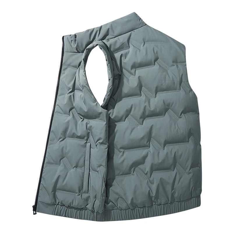 Herren Ultraleichte Puffer‑Weste mit Stehkragen und elastischem Saum Nord Taschen