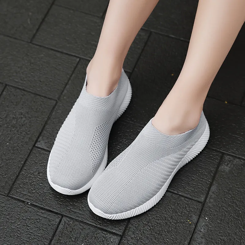 Damen Atmungsaktive Slip-On Sneakers mit flexiblem Obermaterial