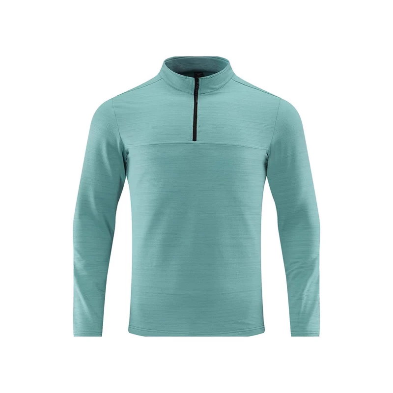 Herren Funktions-Halbzip-Langarmshirt mit Stehkragen und atmungsaktivem Stretchmaterial Nord Taschen