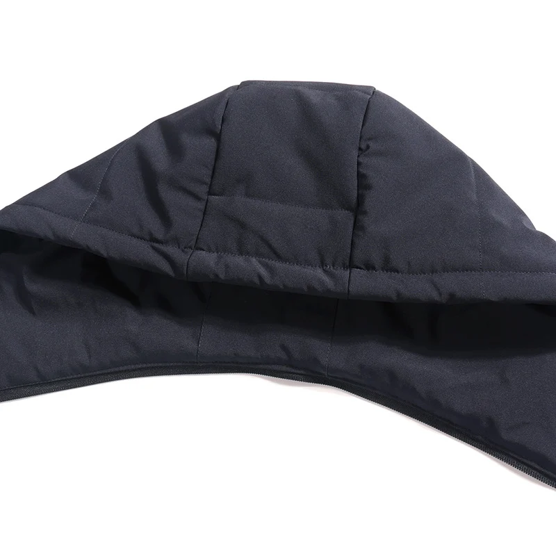 Herren Mittellanger Steppparka mit Kapuze und winddichter Thermoisolierung Nord Taschen
