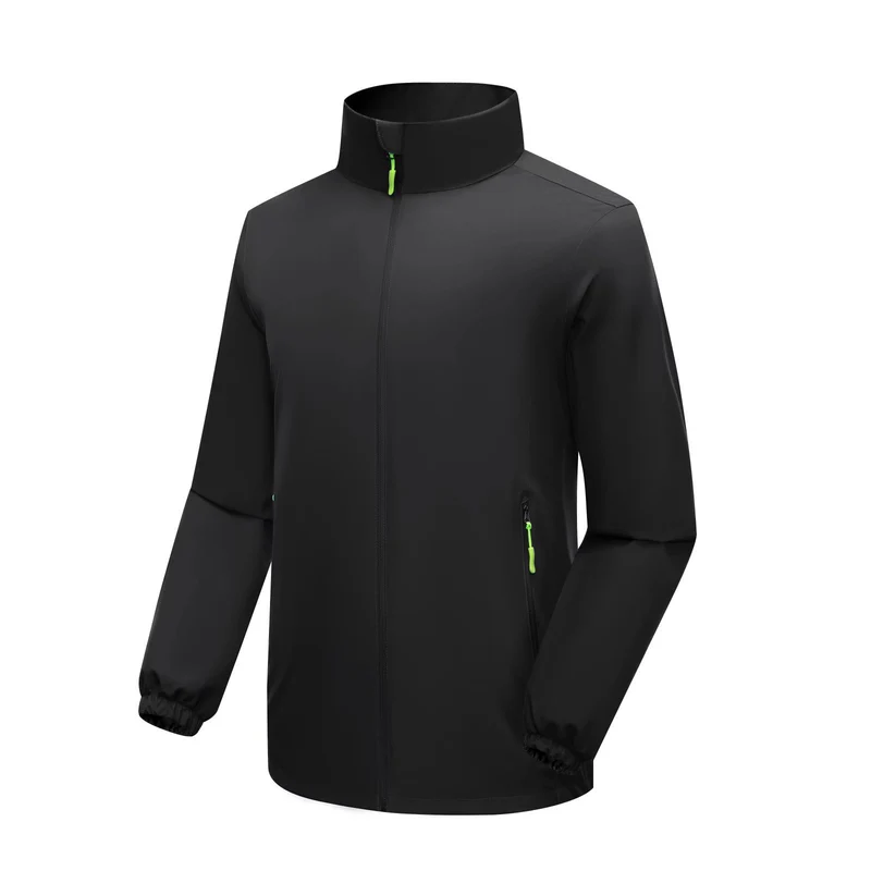 Herren Leichte Softshell‑Regenjacke mit hohem Stehkragen und winddichter Mikrofaserschale Nord Taschen