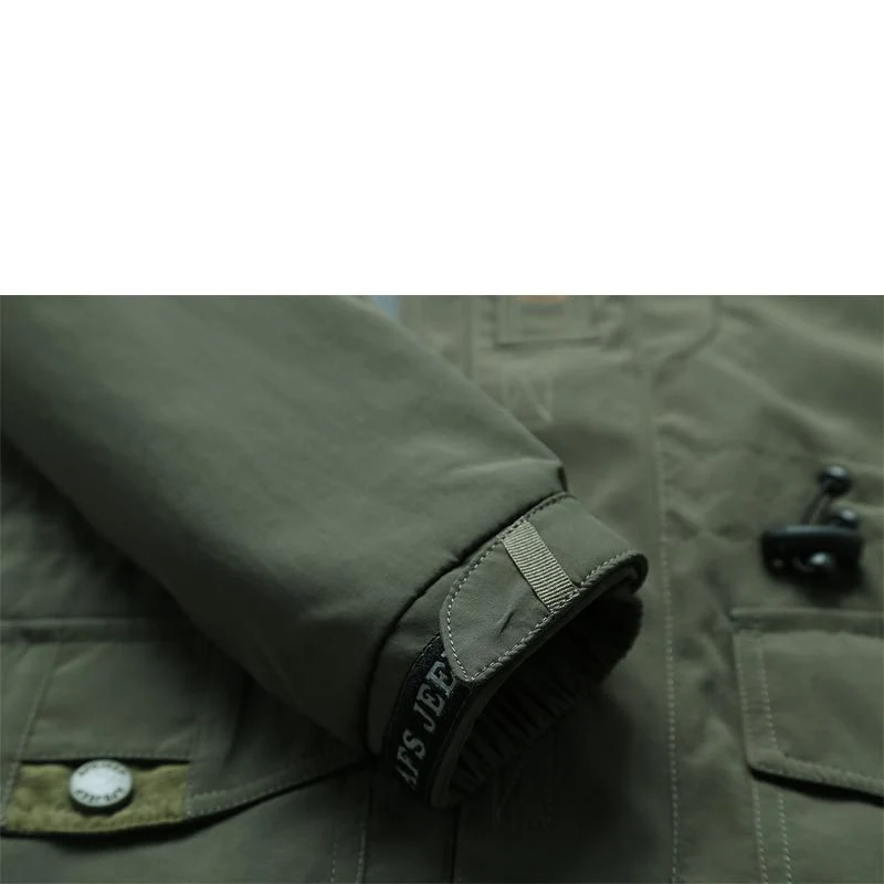 Herren Fieldjacke mit Mesh-Innenfutter, Kapuze und Multifunktions‑Taschen Nord Taschen