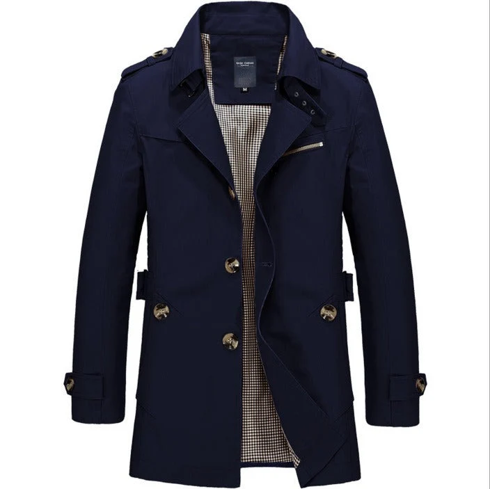 Wasserdichter Herren-Trenchcoat mit Doppelknöpfen - Miles - Vittorelli