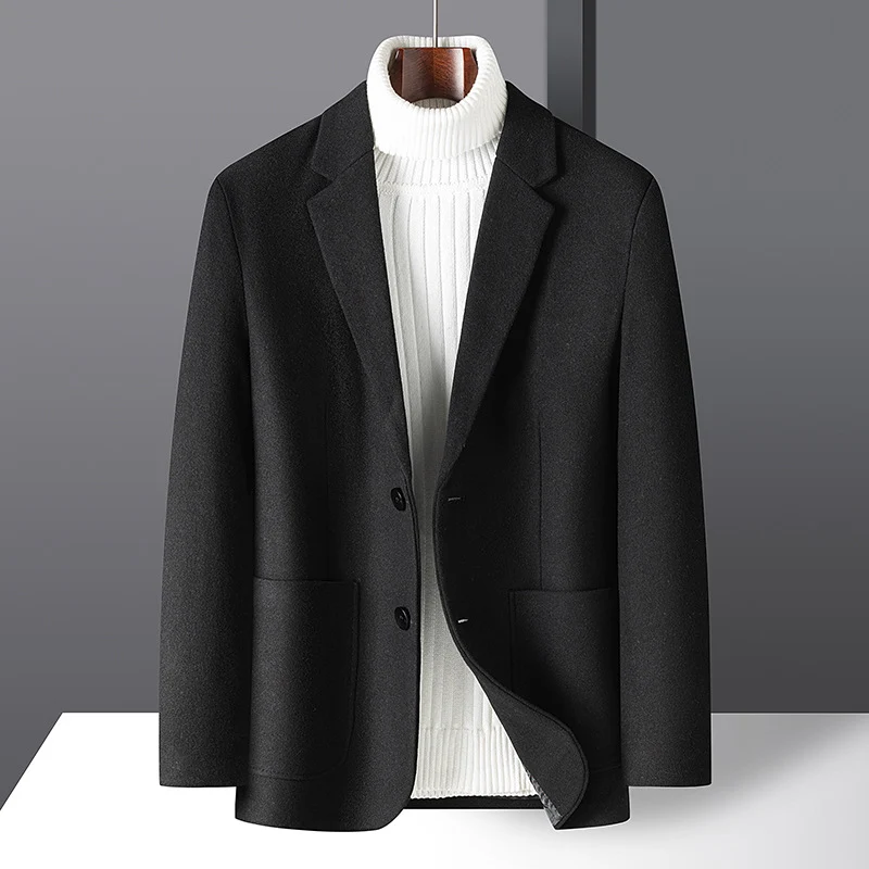 Herren Elegantes Wollmix-Sakko im Business-Casual-Stil mit taillierter Silhouette und aufgesetzten Taschen Nord Taschen