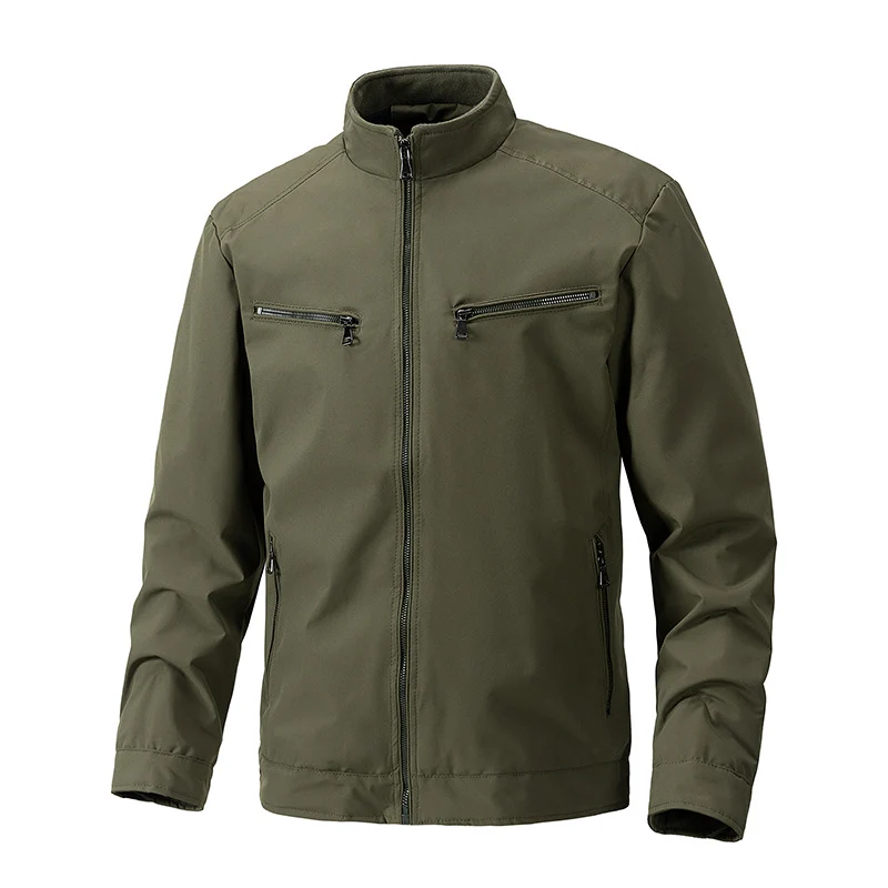 Herren Softshell-Outdoorjacke mit Stehkragen wasserabweisend und vier Reißverschlusstaschen Nord Taschen