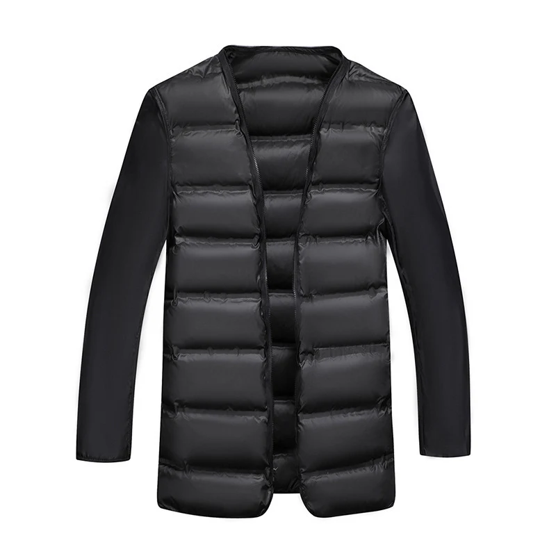 Herren Wollmantel mit gesteppter Thermofütterung und Kunstpelzkragen Nord Taschen