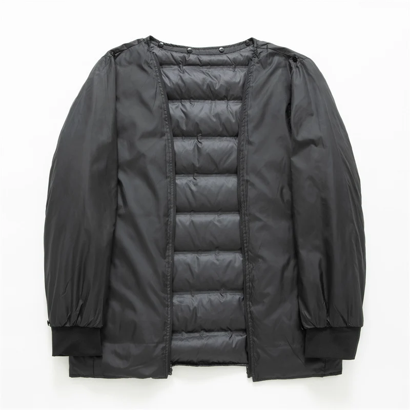 Herren wasserdichter zweilagiger Mantel mit gesteppter Innenjacke und Kapuze Nord Taschen