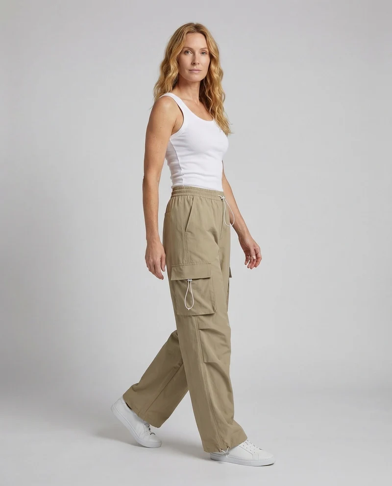Damen Workwear-Cargohose Kordeltaille - Vittorelli