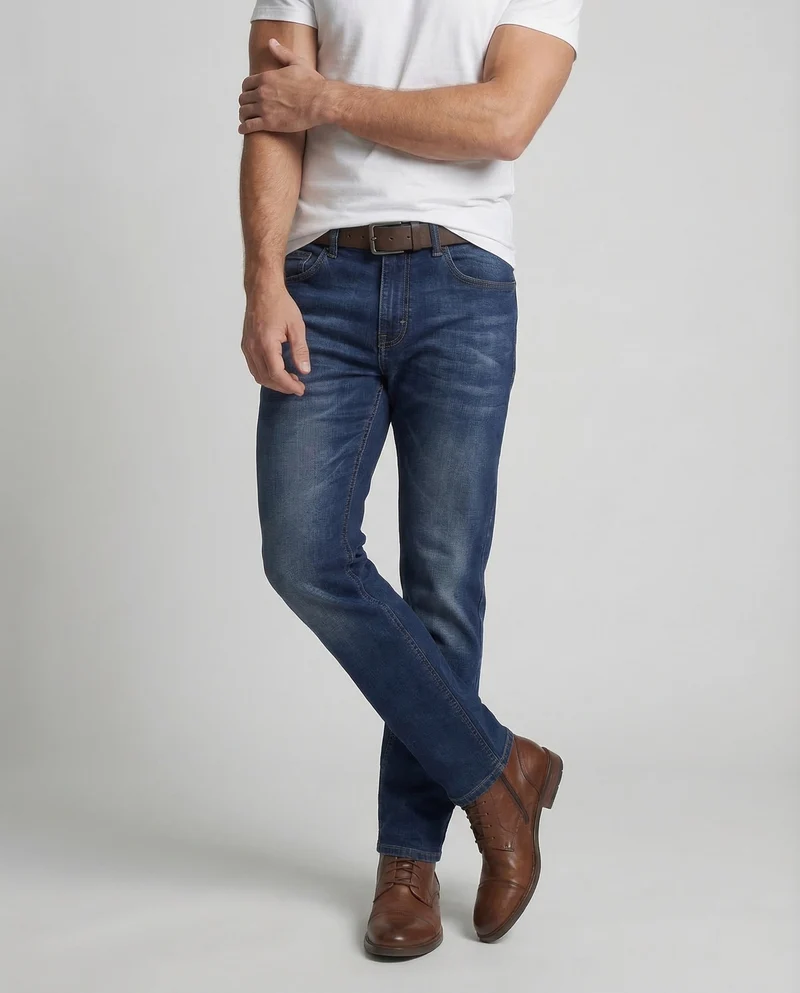 Herren Jeans Five Pocket Washed