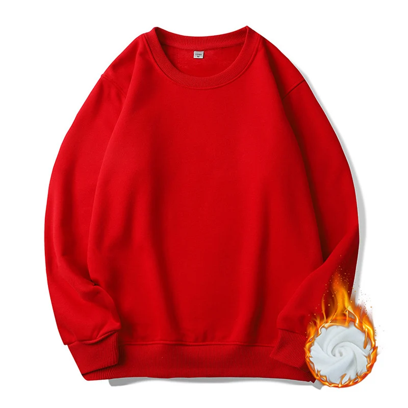 Herren Thermo-Fleece-Sweatshirt mit Rundhalsausschnitt und oversized Schnitt Nord Taschen