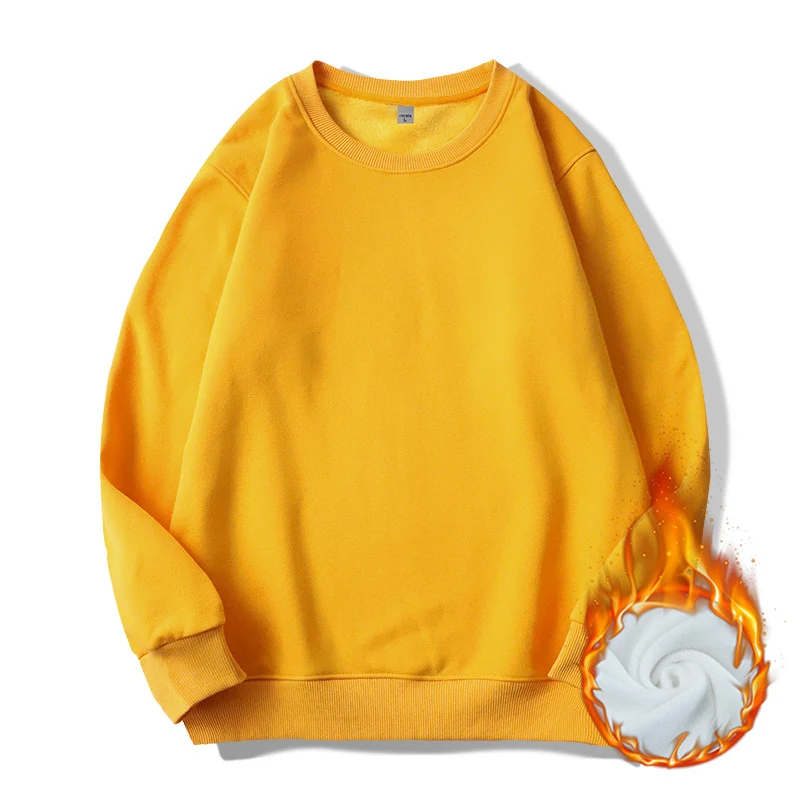 Herren Thermo-Fleece-Sweatshirt mit Rundhalsausschnitt und oversized Schnitt Nord Taschen