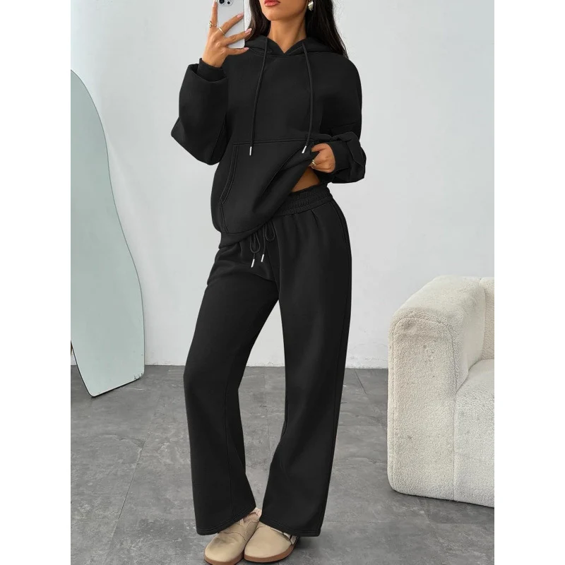 Damen Bequemer Oversized Jogginganzug Nord Taschen