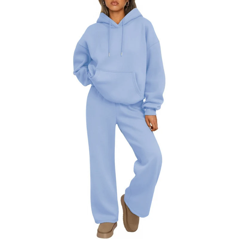Damen Bequemer Oversized Jogginganzug Nord Taschen