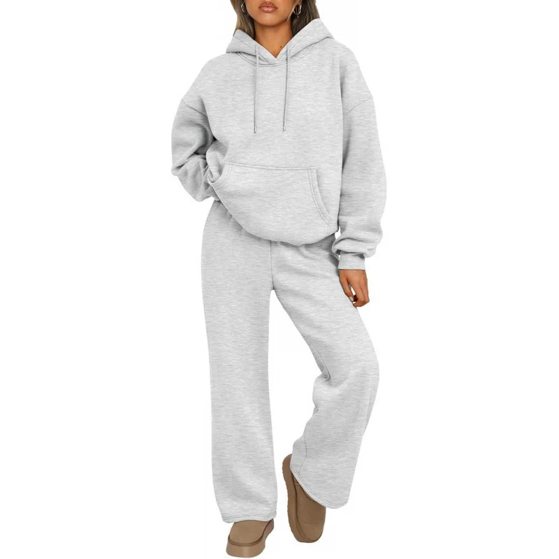 Damen Bequemer Oversized Jogginganzug Nord Taschen