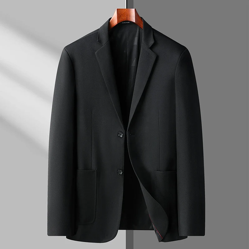 Herren Elegantes Einreihiges Sakko mit atmungsaktivem Wollmix und aufgesetzten Taschen Nord Taschen