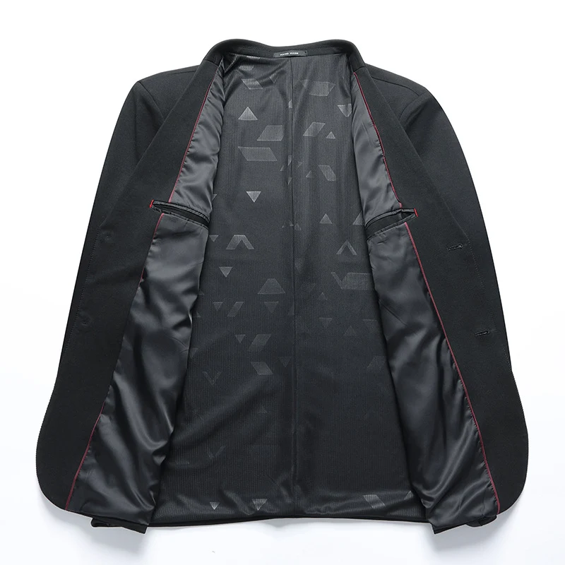 Herren Elegantes Einreihiges Sakko mit atmungsaktivem Wollmix und aufgesetzten Taschen Nord Taschen