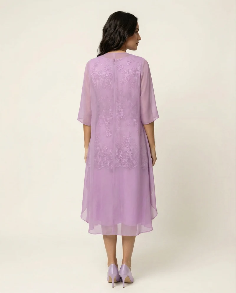 Elegantes zweiteiliges Chiffonkleid - Vittorelli