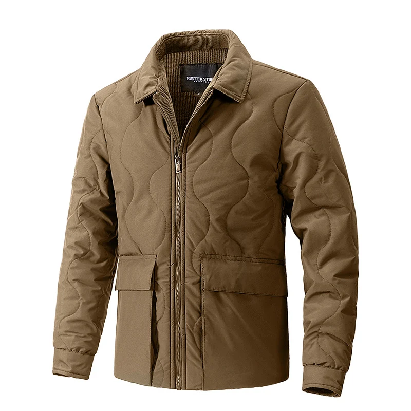 Herren gesteppte Thermo-Fieldjacke mit Reißverschluss Nord Taschen