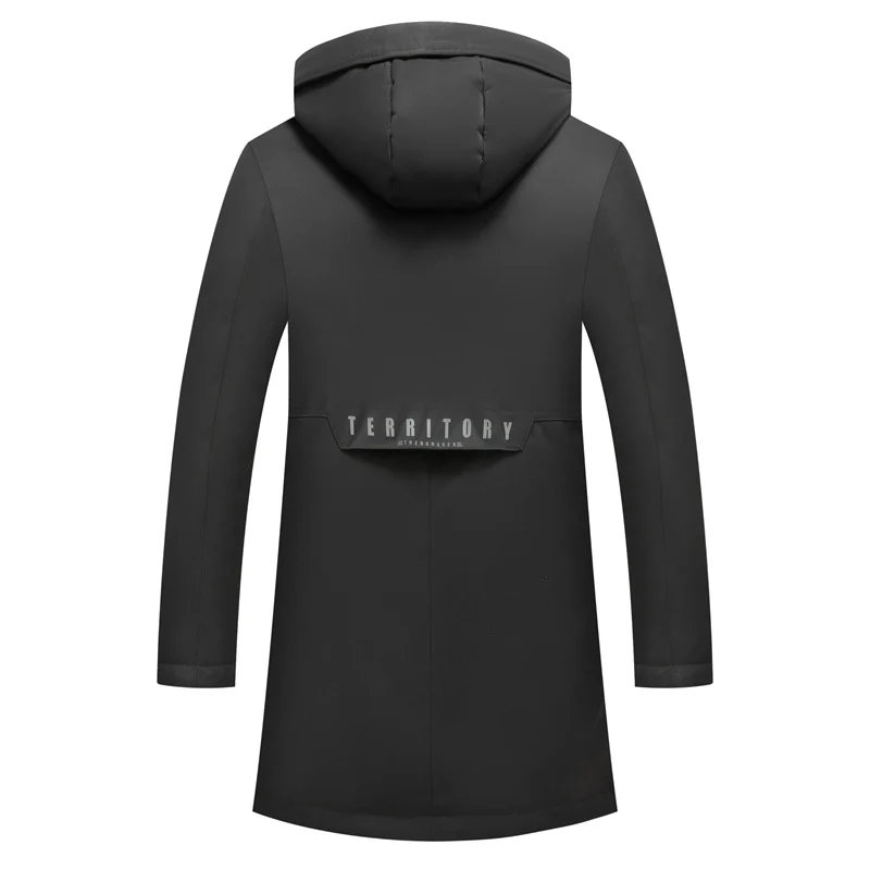 Herren Wasserdichter Steppparka mit Kapuze und Thermofutter Nord Taschen