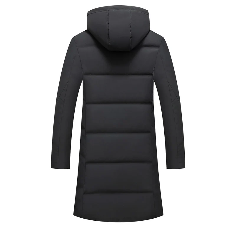 Herren wasserdichte Thermo-Parka mit Kapuze, atmungsaktiver Steppfüllung und verlängertem Schnitt Nord Taschen