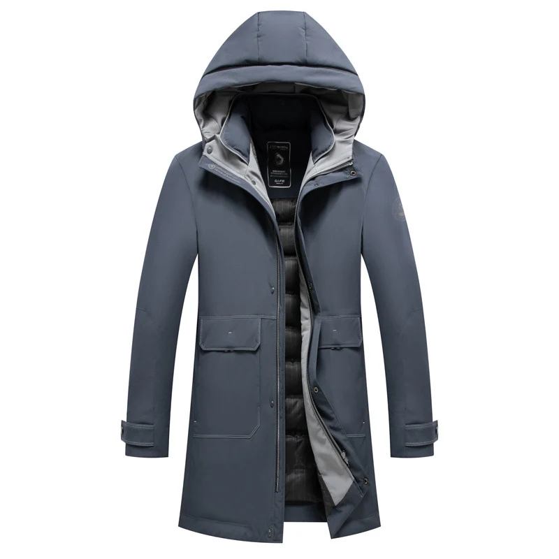 Herren wasserabweisender Parka mit abnehmbarer Stepp-Innenjacke Nord Taschen