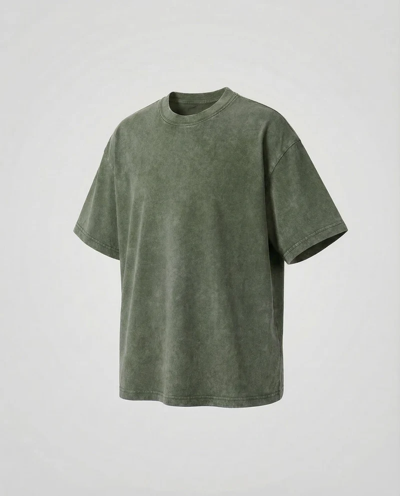 Unisex T-Shirt Used-Waschung Rundhals - Vittorelli