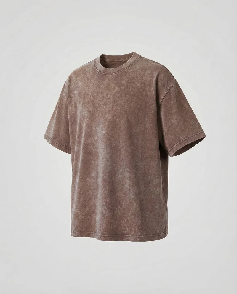 Unisex T-Shirt Used-Waschung Rundhals - Vittorelli