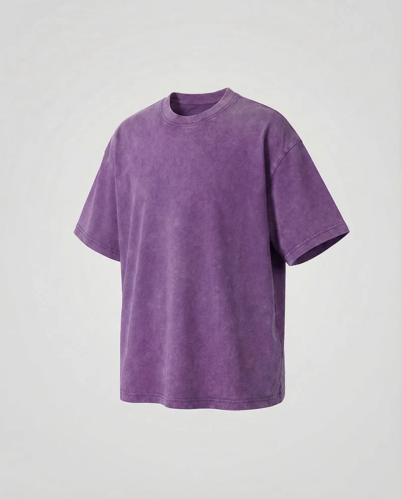 Unisex T-Shirt Used-Waschung Rundhals - Vittorelli