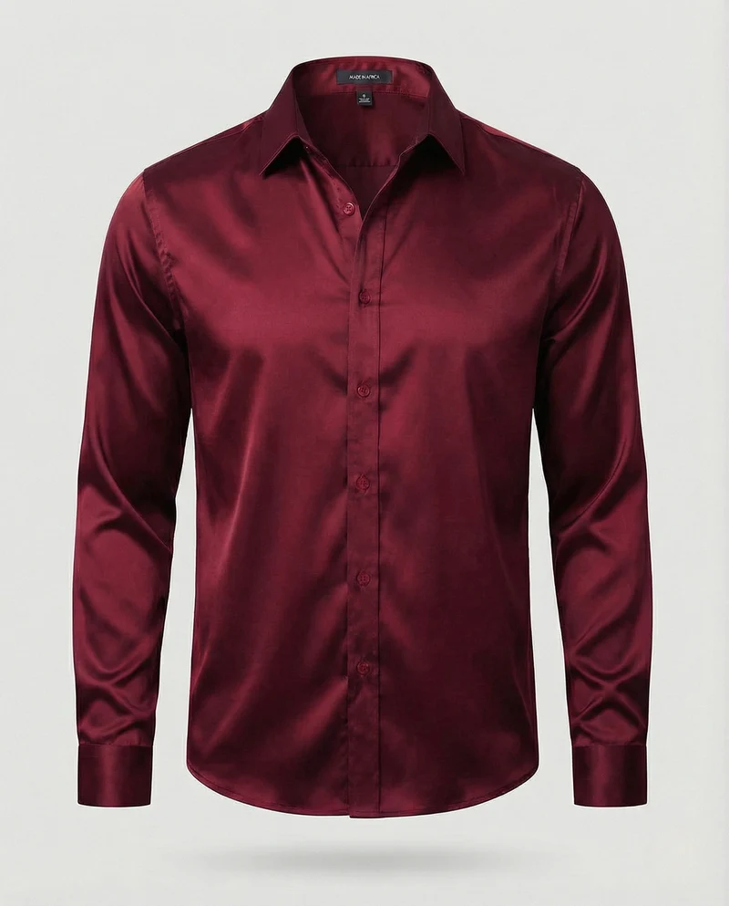 Satin Abendhemd Mit Haifischkragen Herren - Vittorelli