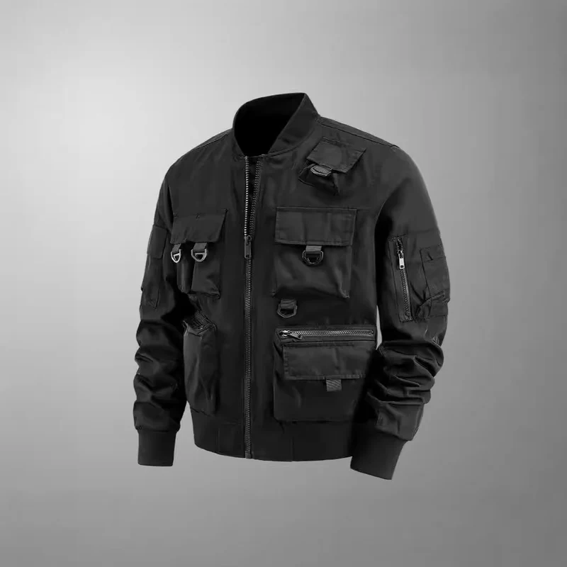 Herren taktische Multi-Pocket Bomberjacke mit Utility-Taschen Nord Taschen