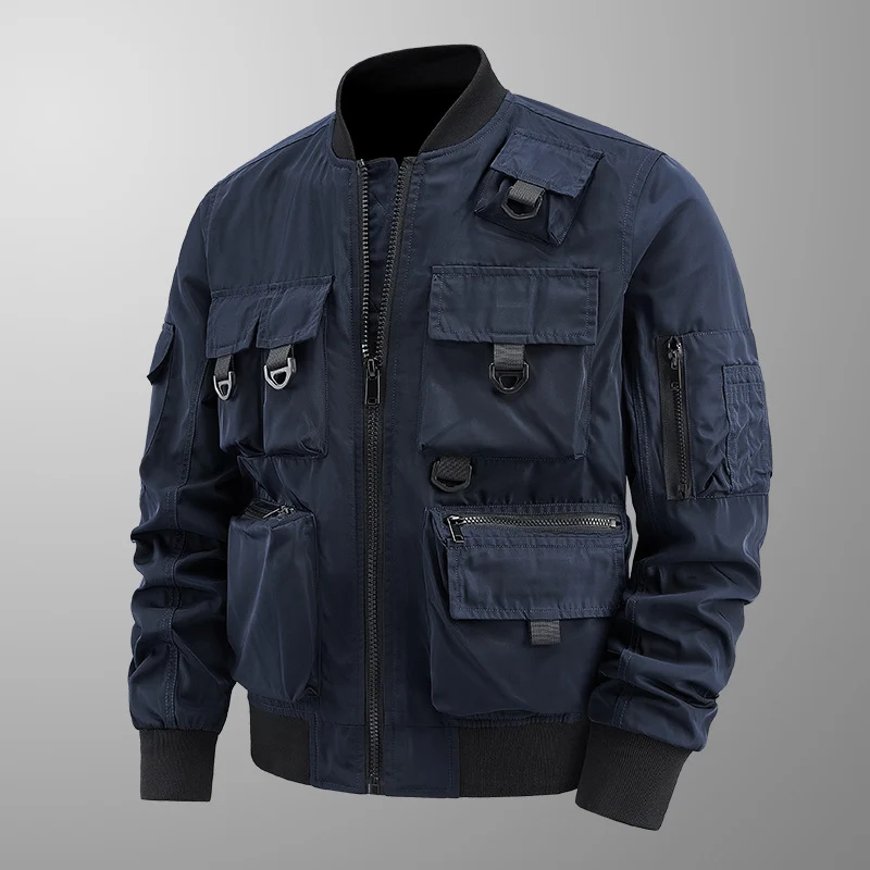 Herren taktische Multi-Pocket Bomberjacke mit Utility-Taschen Nord Taschen