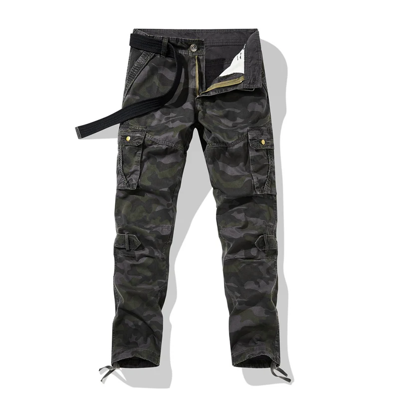 Herren Cargohose im Utility-Stil mit verstärkten Knien, Mehrfachtaschen und Kordelbund Nord Taschen