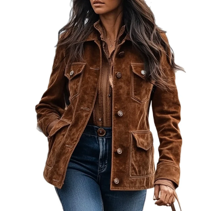 Damen Vegan-lederjacke mit Taschen - Vittorelli
