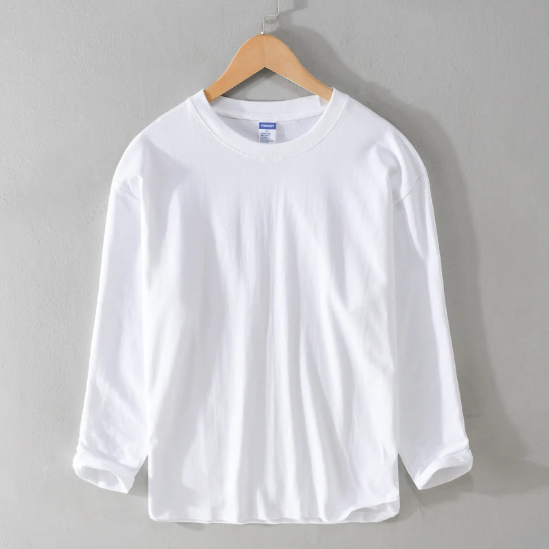 Unisex Langärmliges Premium-Basics-Langarmshirt aus Baumwollmix mit Rundhalsausschnitt Nord Taschen