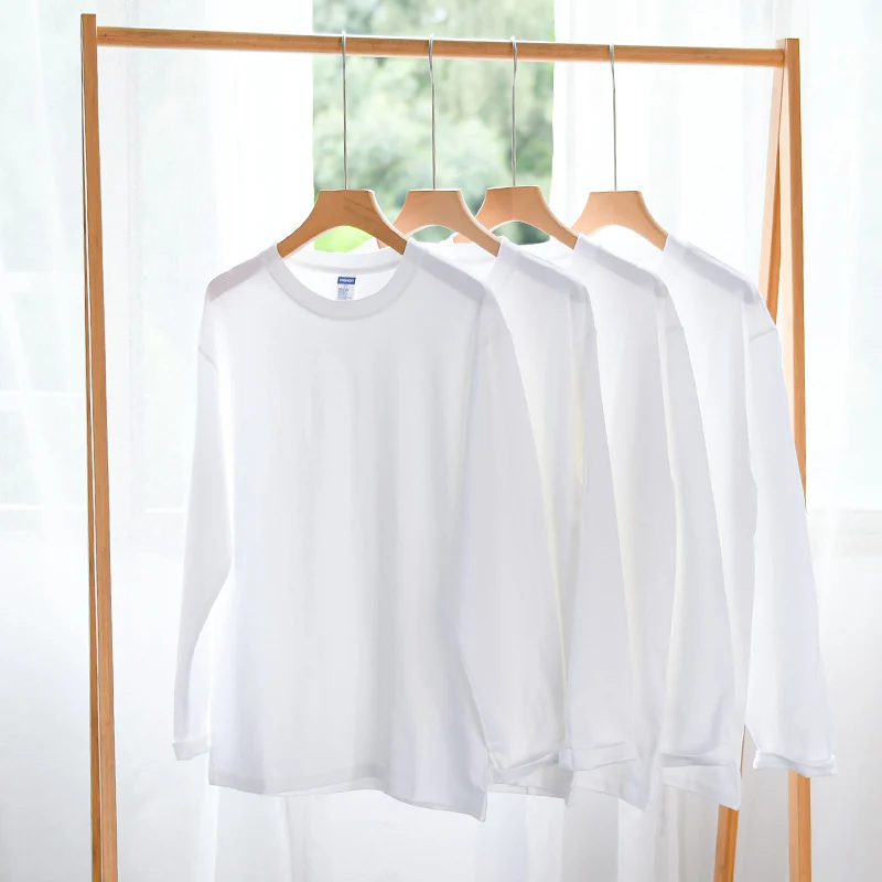 Unisex Langärmliges Premium-Basics-Langarmshirt aus Baumwollmix mit Rundhalsausschnitt Nord Taschen