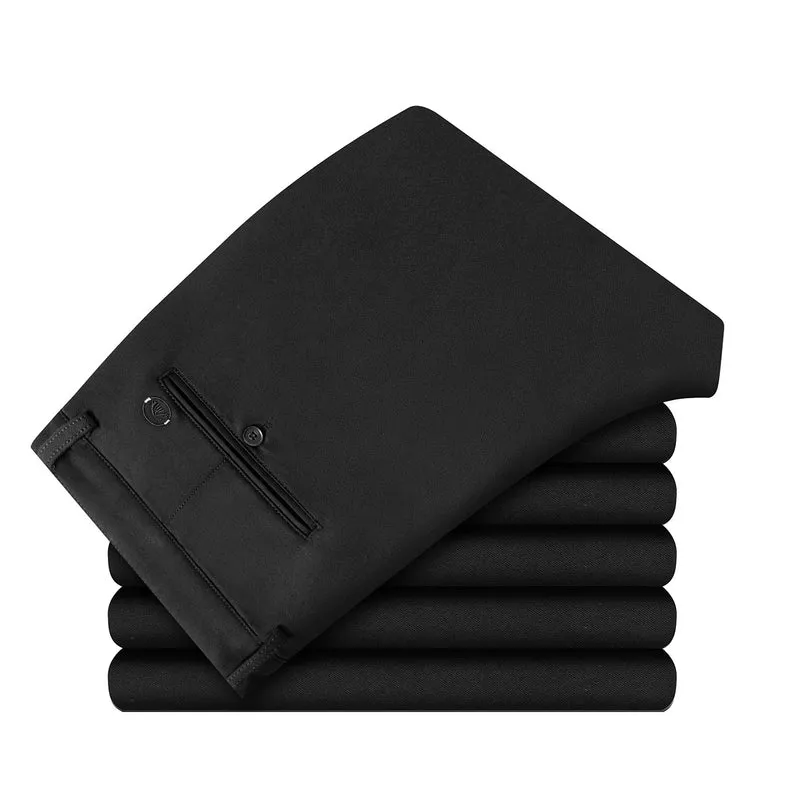 Herren Elegante Business-Hose mit Slim-Fit, Bügelfalte und dezentem Stretch Nord Taschen