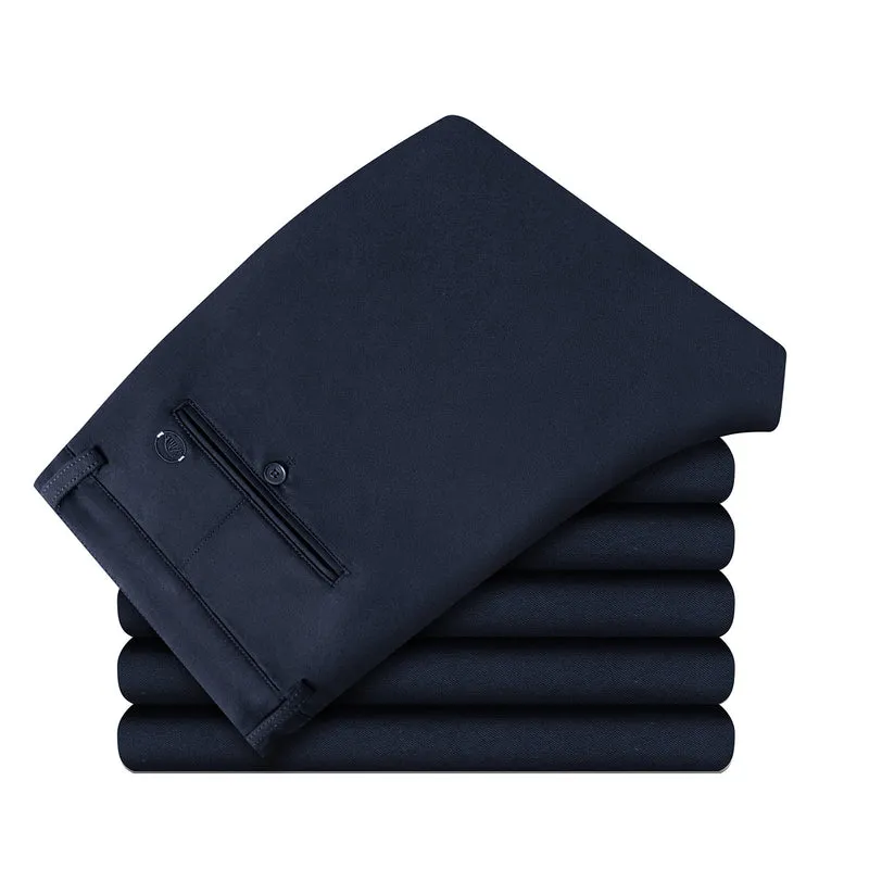 Herren Elegante Business-Hose mit Slim-Fit, Bügelfalte und dezentem Stretch Nord Taschen
