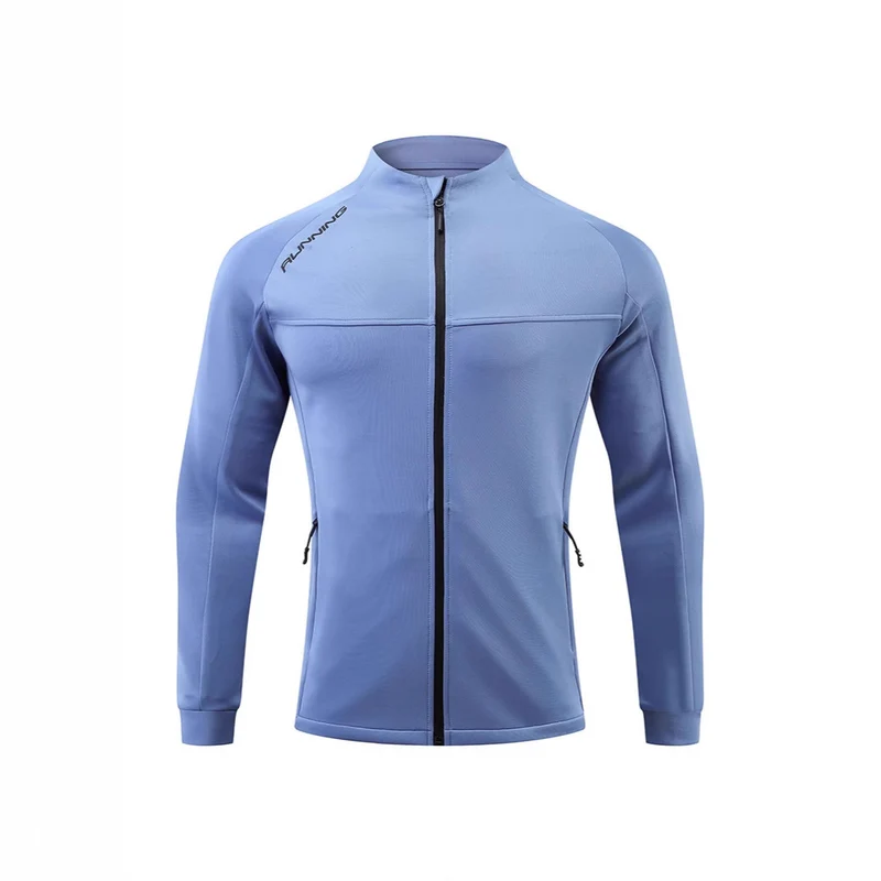 Herren Lauf-Trainingsjacke mit windabweisendem Stretch, Slim-Fit und Reißverschlusstaschen Nord Taschen