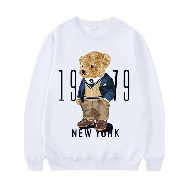 Damen Gemütlicher Sweatshirt mit Bärenmotiv Nord Taschen