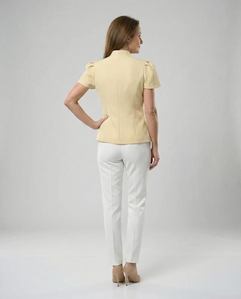 Damen Bluse mit Puffärmeln