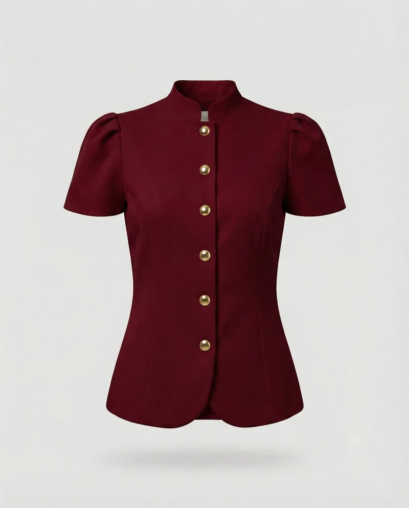 Damen Bluse mit Puffärmeln