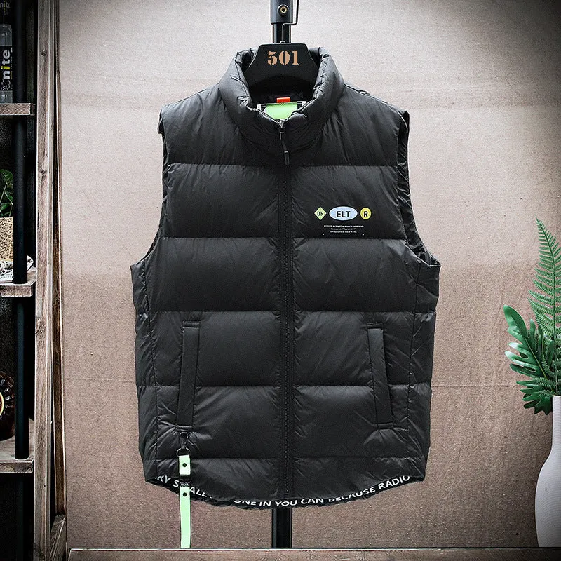 Herren Steppweste mit Thermoisolierung, Stehkragen und Utility‑Taschen Nord Taschen