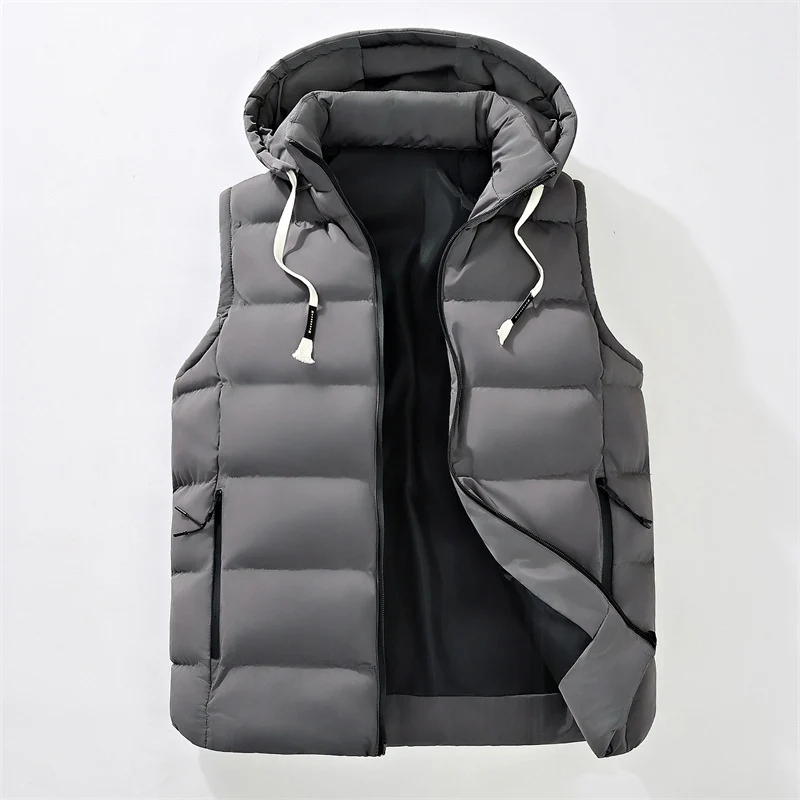 Herren Steppweste mit Kapuze, windabweisender Mikrofaserschale und leichter Thermoisolierung Nord Taschen