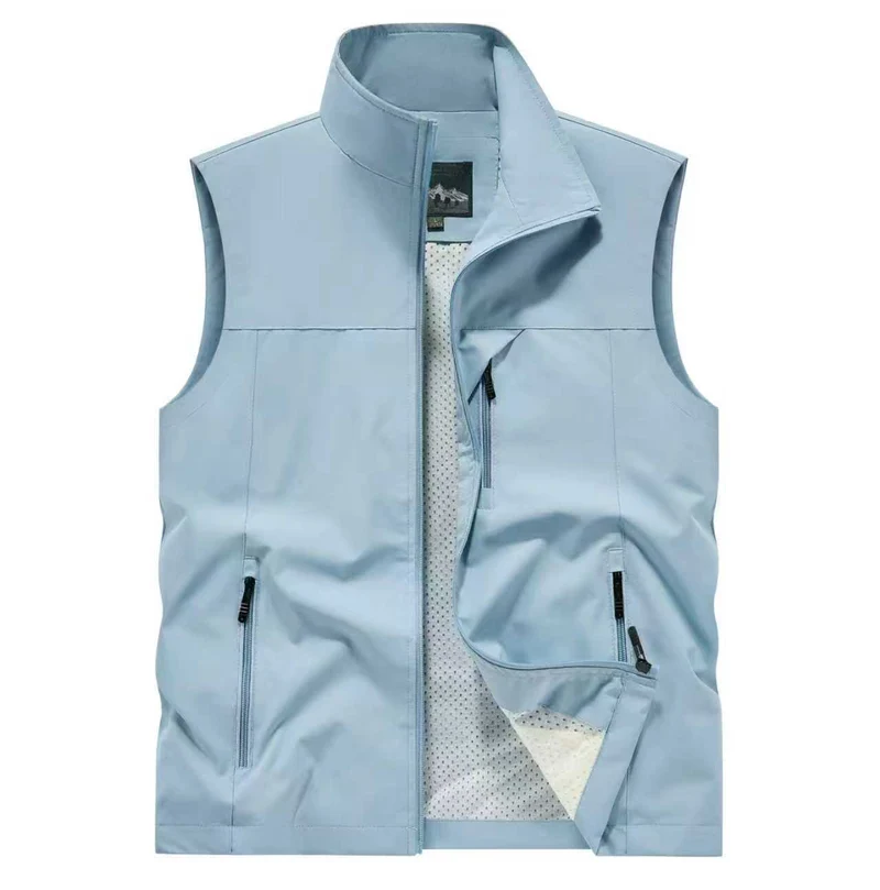Herren Atmungsaktive Softshell-Utilityweste mit hohem Stehkragen, wasserabweisender Außenlage und mehrfachen Reißverschlusstaschen Nord Taschen