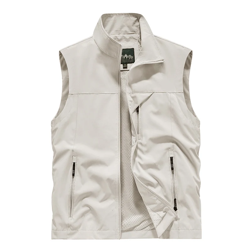 Herren Atmungsaktive Softshell-Utilityweste mit hohem Stehkragen, wasserabweisender Außenlage und mehrfachen Reißverschlusstaschen Nord Taschen