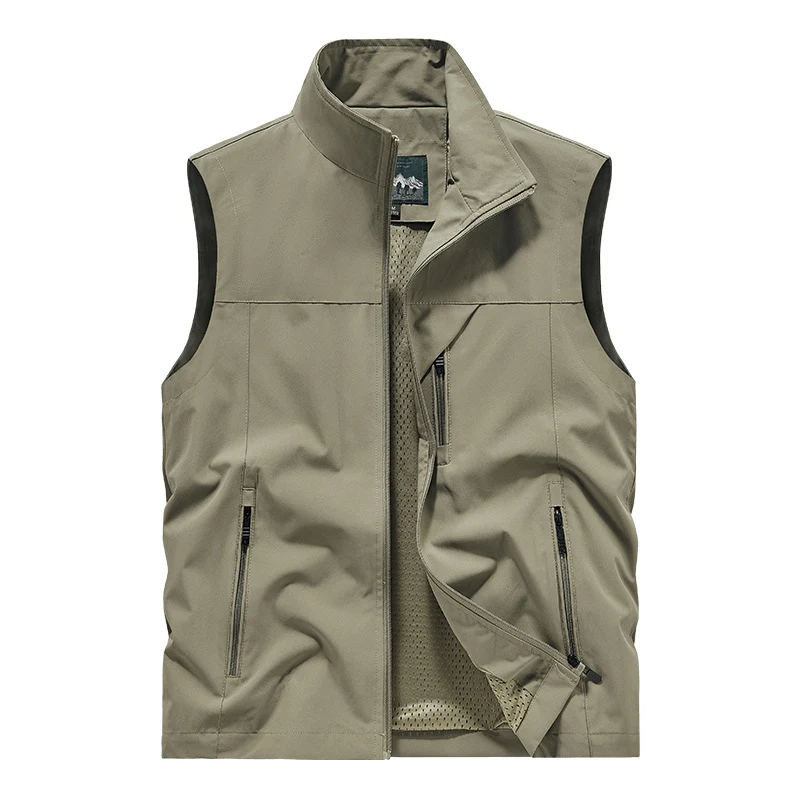 Herren Atmungsaktive Softshell-Utilityweste mit hohem Stehkragen, wasserabweisender Außenlage und mehrfachen Reißverschlusstaschen Nord Taschen