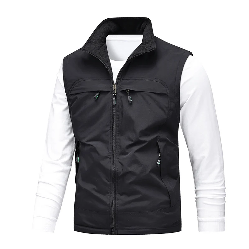 Herren Atmungsaktive Photografen-Utility‑Weste mit Mesh‑Innenfutter und Mehrfach‑Taschen Nord Taschen