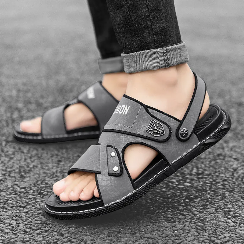 Damen Sportliche Badesandalen mit ergonomischem Klettverschluss und rutschfester Sohle